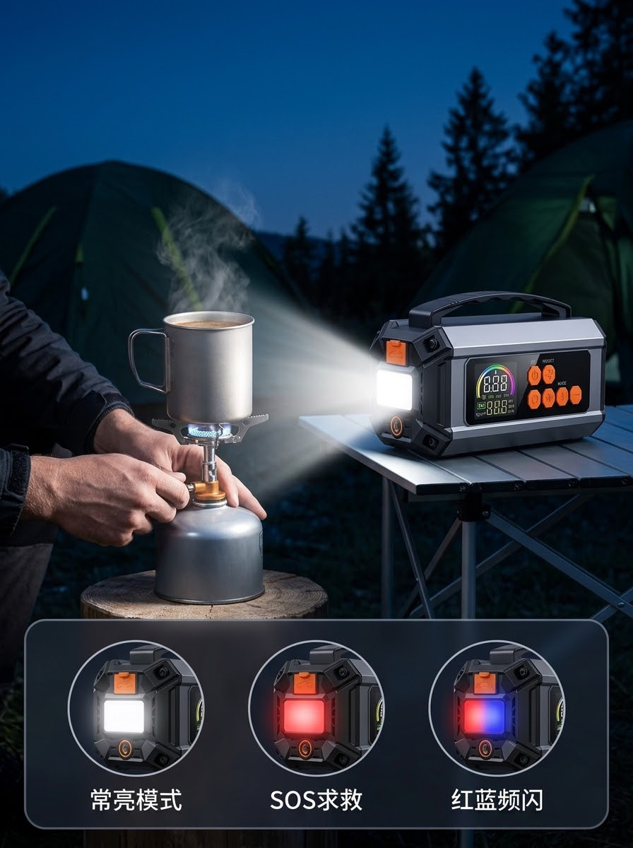 Car Air Pump, Multi-Functional Portable Electric Car Air Pump, Emergency Jump Starter