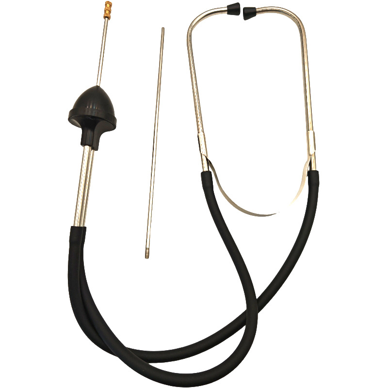 Cylinder noise stethoscope for detecting engine noise and abnormal cylinder sounds in car engines