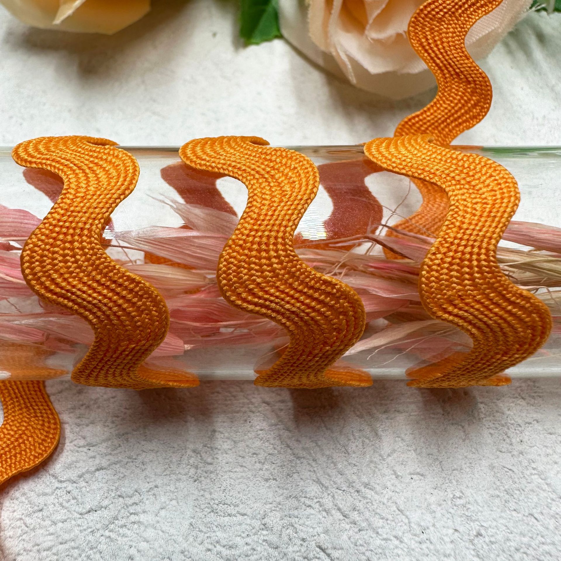 8mm onda sólida en forma de S curva banda de encaje cortina sombrero ropa infantil joyas de boda accesorios de ropa