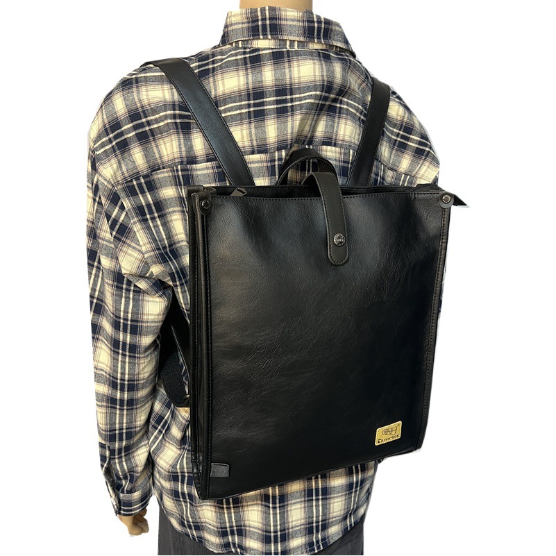 threebox Japanese and Korean Style Men's Backpack Campus Style Men's and Women's Simple Business Backpack Portable Student Schoolbag Computer Bag