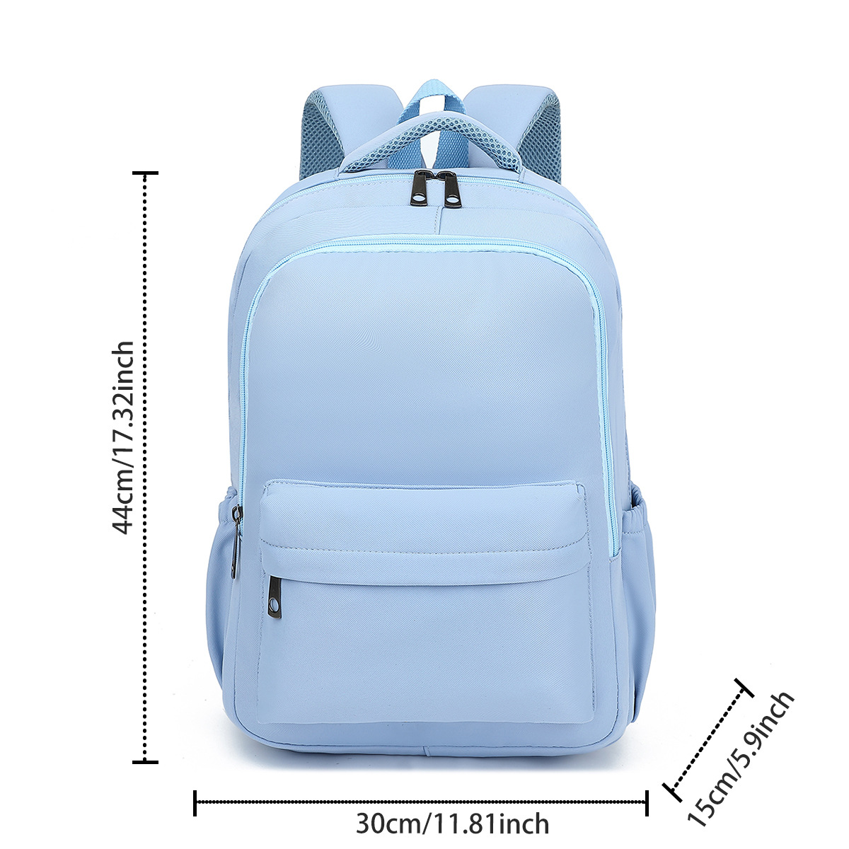 Wasserdicht 20 Zoll Einfarbig Schule Täglich Schulrucksack display picture 39