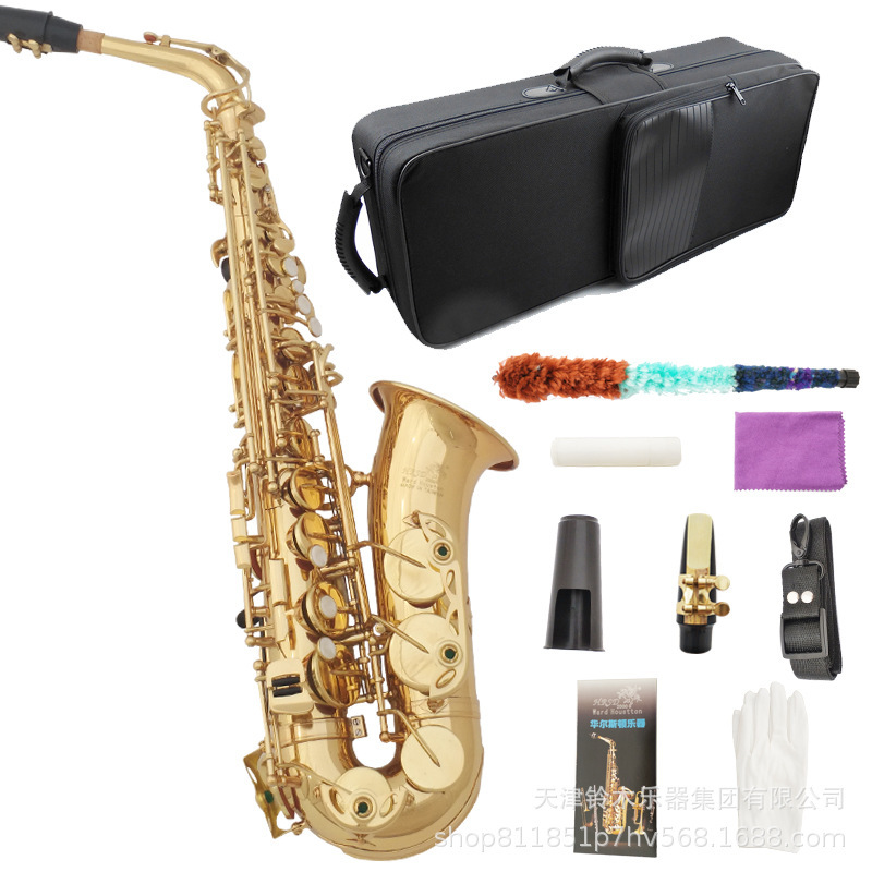 Alto Saxophone in E-Flat, 82Z Model, Gold-Colored Saxophone, Performance Grade, Wholesale Brass Saxophone