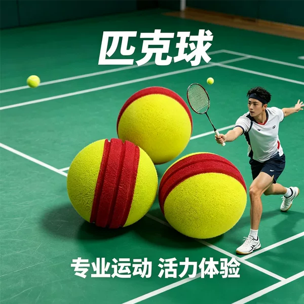 Cross-Border Best-Selling Polyurethane Pickleball Yellow High-Elastic Sponge Ball for Competition and Training, Customizable
