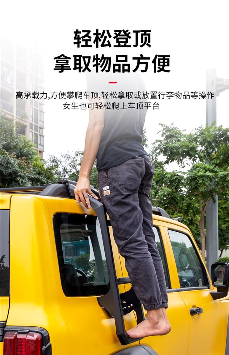 Tank 300 Roof Rack Modification Side Ladder Net Pocket Sunken Luggage Frame Side Tent Spare Tire Small Backpack