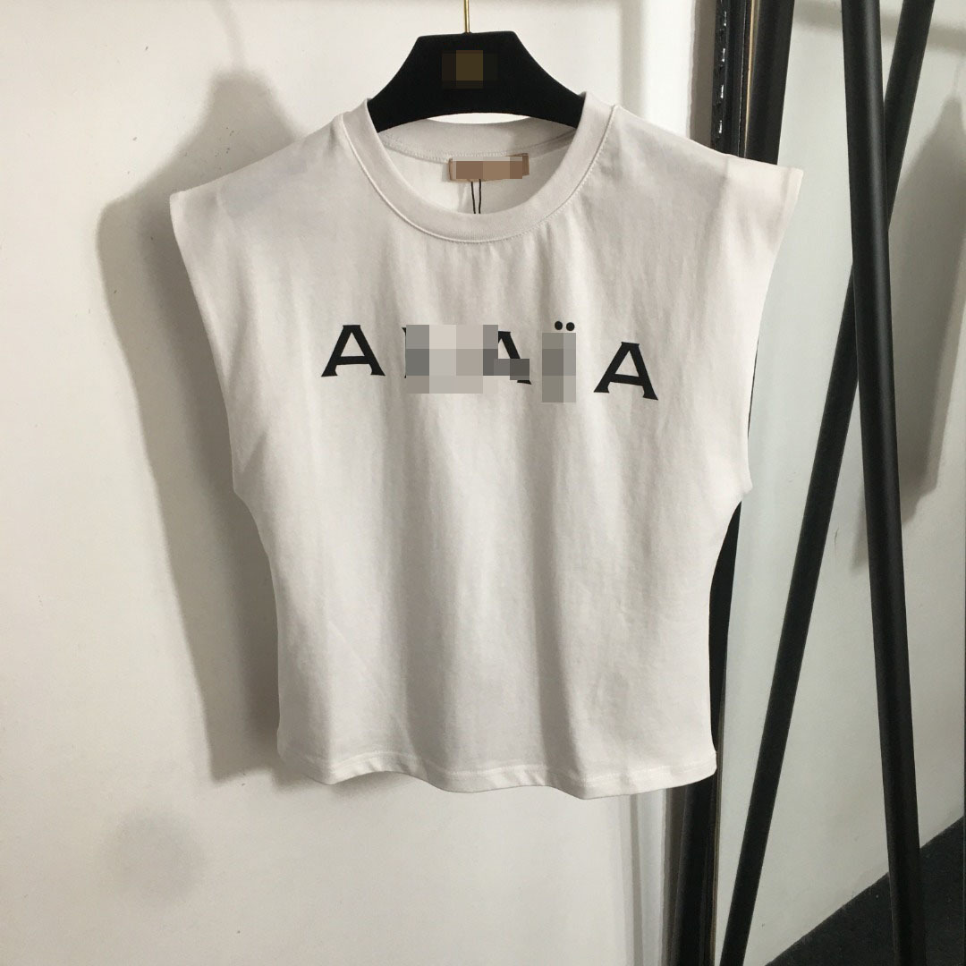 2025 Export Hot-Selling New Fashion Chest Large Logo Printed Waistcoat Sleeveless Versatile Vest T-Shirt Top