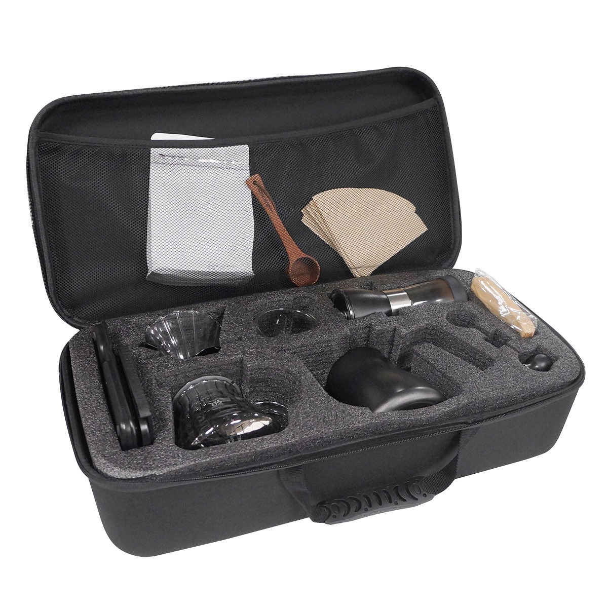 Conjunto de café de lavado de mano portátil, molinillo de frijoles de mano, caja de regalo, olla de lavado de mano doméstica para compartir, combinación al aire libre de taza de lavado de soja