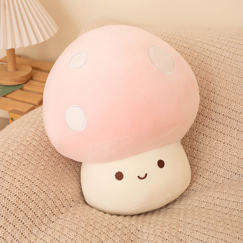 Cute muñeca de hongos dibujos animados coloridos juguetes de peluche muñecas grandes series de hongos al por mayor transfronterizos