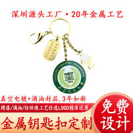 金属钥匙扣定制 创意动漫卡通可爱钥匙挂件批发 烤漆钥匙扣定做