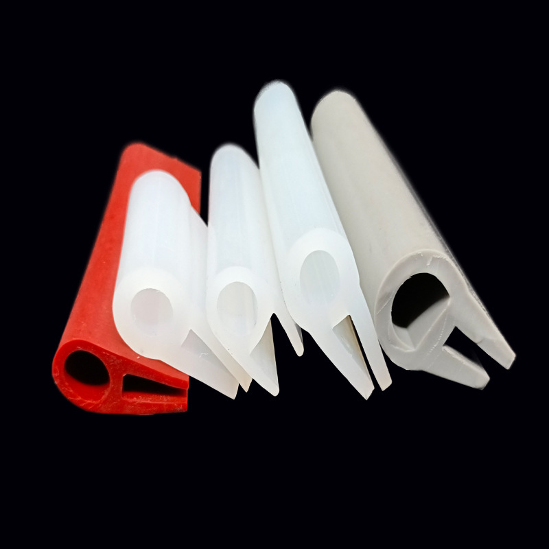 硅胶u型密封条包边条防撞机械机柜装饰条 安全触边顶泡密封胶条