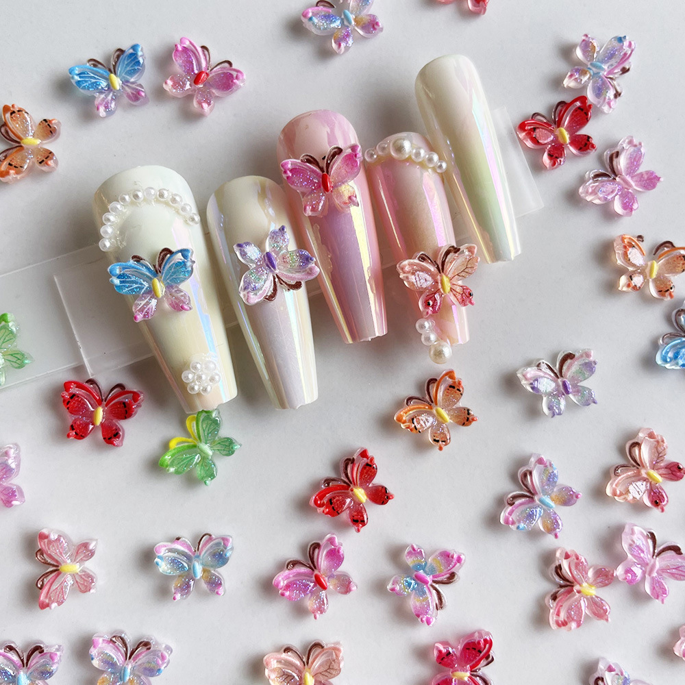 혼합 반짝이 그라디언트 나비