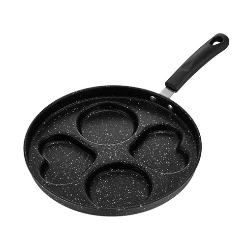 Medical stone omelette pot breakfast pot household four-hole frying pan multi-functional fried egg burger mold flat-bottomed omelette pot