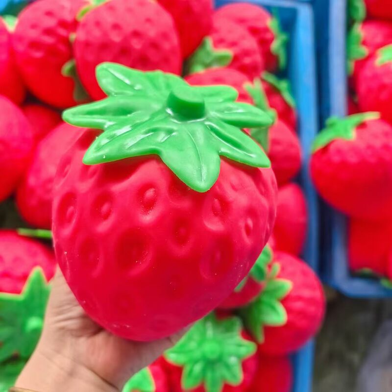 Cross-Border Hot-Selling Giant Strawberry Squishy Toy, Big Strawberry Slow Rebound Stress-Relief Squeeze Toy, Children's Gift Cross-Border Hot-Selling Giant Strawberry Squishy Toy, Big Strawberry Slow Rebound Stress-Relief Squeeze Toy, Children's Gift