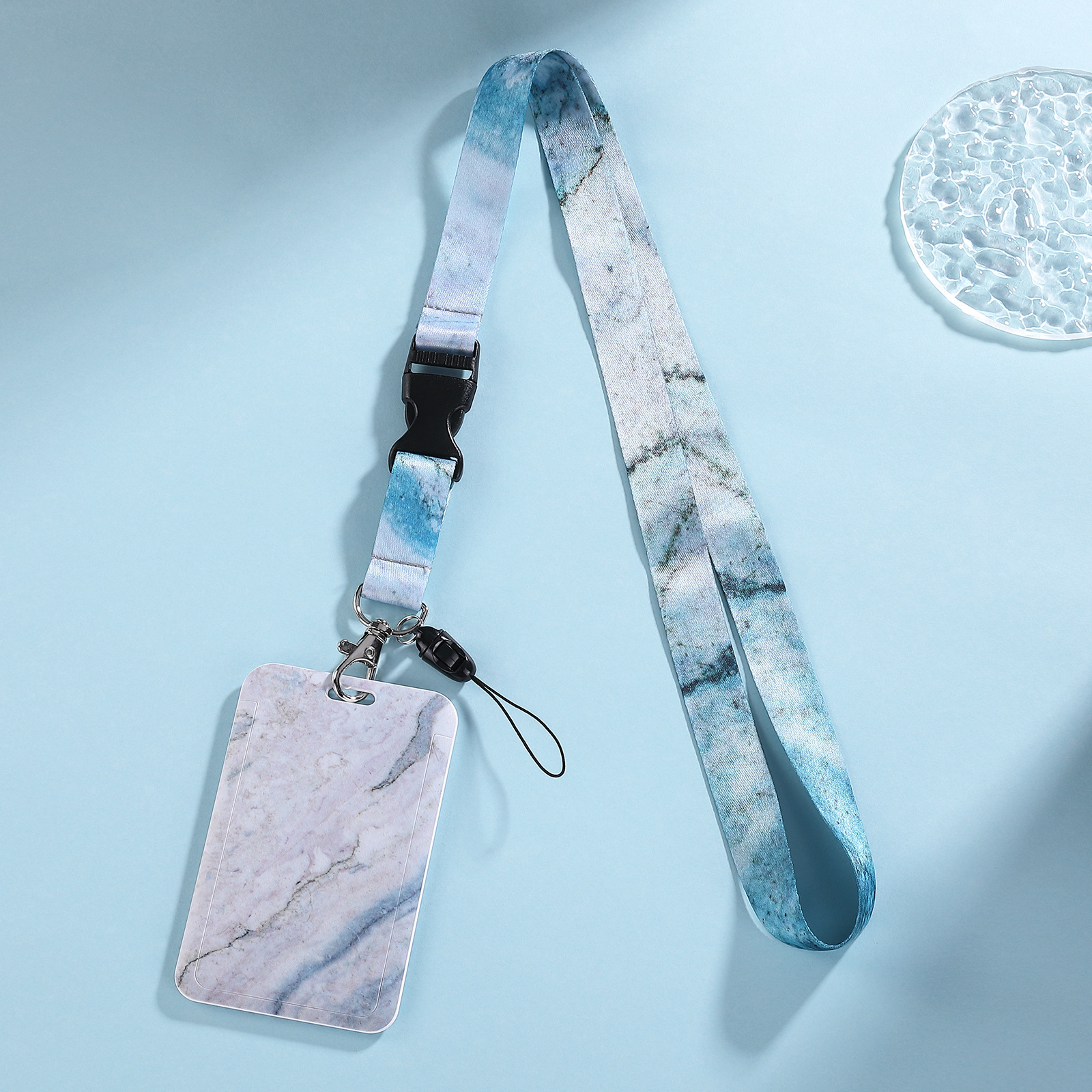 그라데이션 대리석 + 버클 랜야드