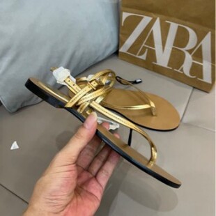 ZA2025�ļ���ƷŮЬ��ɫ�����۽���Ƥ��Aֺƽ���⴩���e�r�b��Ь