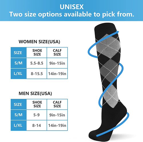 Compression socks for men and women, outdoor cycling compression socks, elastic socks, sports socks, mid-calf socks, compression socks