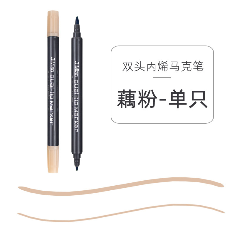 Doble cabeza marcador acuarela pluma marcador de dibujos animados multi-color estudiante aprendizaje pintura graffiti color pluma arte marcador