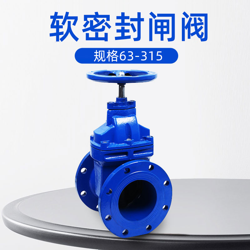 立勤球墨铸铁闸阀软密封闸阀法兰密封闸阀自来水消防阀门DN63-315