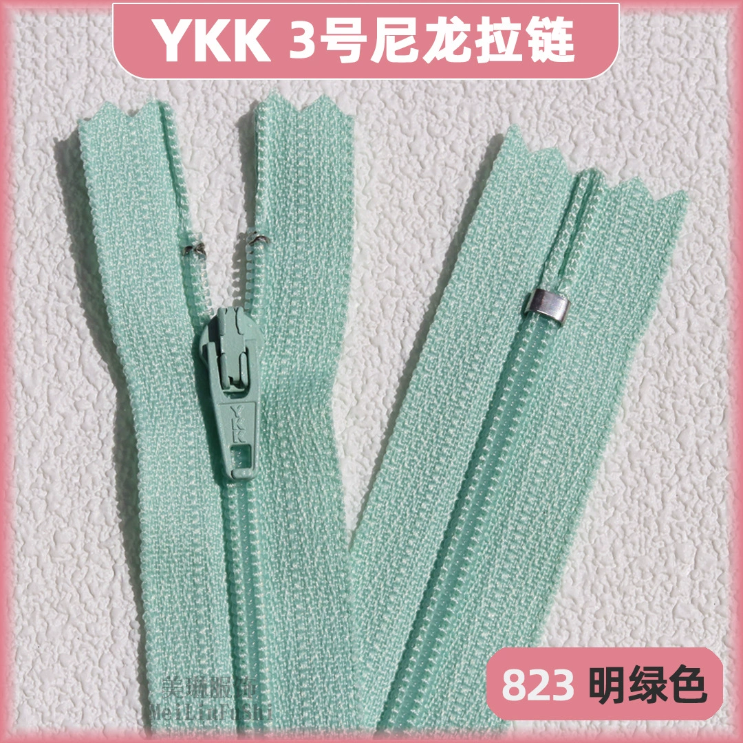 Застежка-молния YKK №3 нейлоновая закрытая хвост зубчик для одежды аксессуары черные брюки 18 см планка закрытая застежка-молния точка оптовая