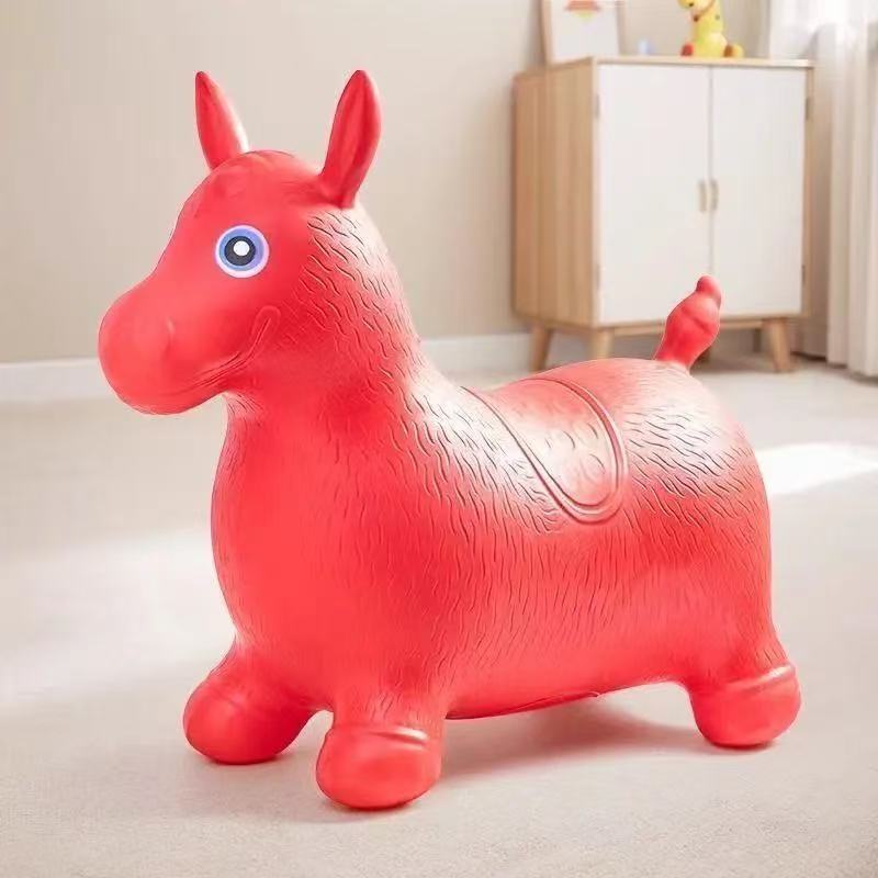 儿童玩具弹力加厚玩具充气小马儿童玩具静音跳跳马骑马独角兽|undefined