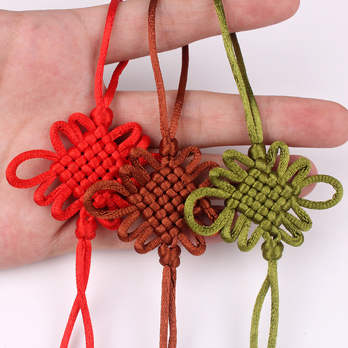 Factory direct sales DIY Chinese knot No. 5 6-plate trumpet Fang Sheng knot semi-finished tassel Chinese knot special gift