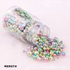 The bottle has holes and mermaids imitation pearl 3-8mm perforated colorful gradients, gradient, and colorful color.
