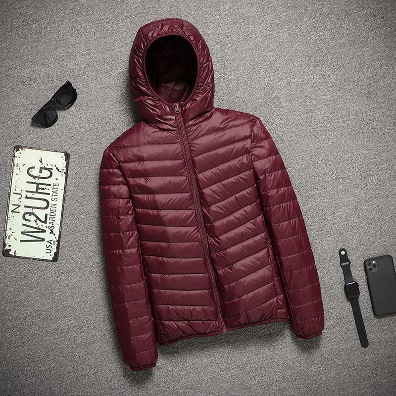 Anti-temporada clara ropa de algodón ligera plumón hombre tamaño ultra delgada ropa de algodón ligera abrigo corto a prueba de frío