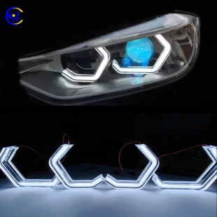 Car Lights Headlight Led Daytime Running Light White Light Crystal Angel Eye Suitable for E90 E92 M3 M4 F30