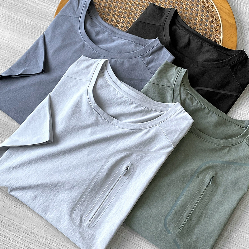 Птичья семья! Наружные функции! Процесс прессования! Летняя мужская быстро сухая дышащая спортивная повседневная футболка с короткими рукавами