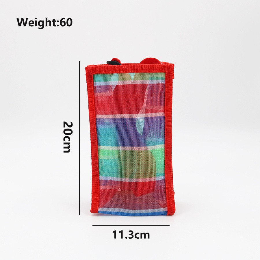 주전자 가방 빨간색 가장자리