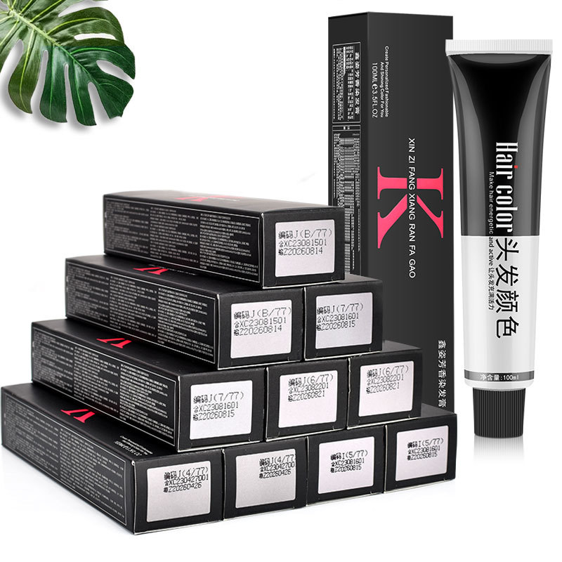 Hair care products, salon single base color dye, low ammonia odor, low irritation dye, fading cream, base color
