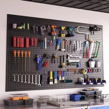 洞洞板带边框圆孔工具墙万能多孔挂板超市货架手机配件置物架包邮