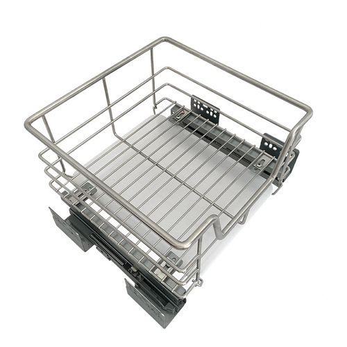BB4C wholesale kitchen 304 stainless steel shallow cabinet storage basket door drawer type small cabinet size