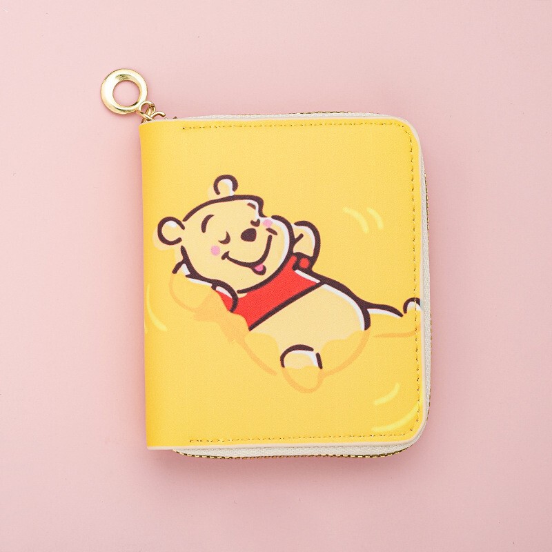 Cross-border Wholesale New Winnie Mickey Mouse Short 30% Folding Wallet Card Bag Coin Purse Multi-card Wallet Cross-border Wholesale New Winnie Mickey Mouse Short 30% Folding Wallet Card Bag Coin Purse Multi-card Wallet