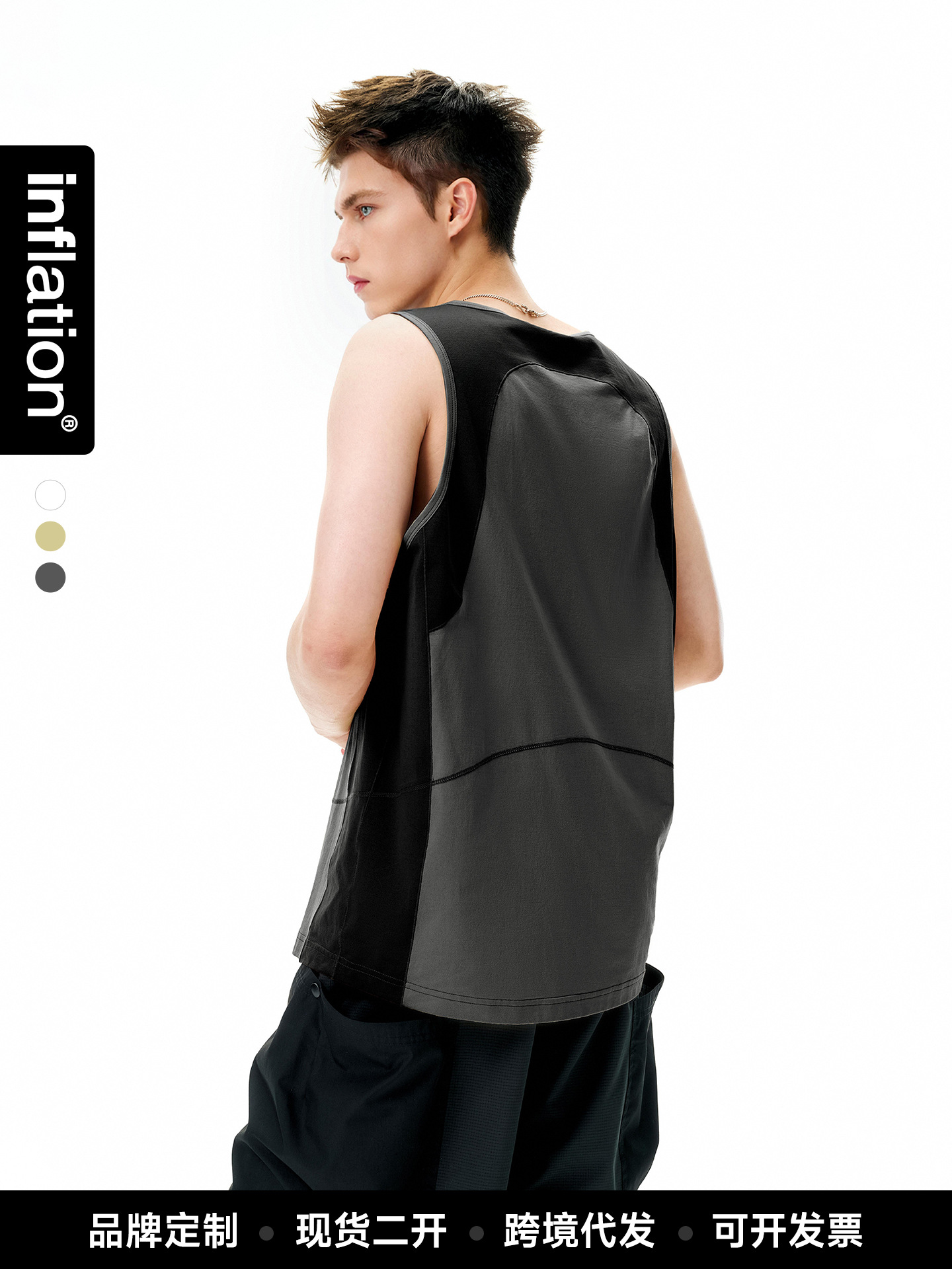 Jie Zhan Men's Clothing | Coolmax Breathable Sports Vest 2026 Spring and Summer New Outdoor Cycling Lightweight Quick-Drying Top