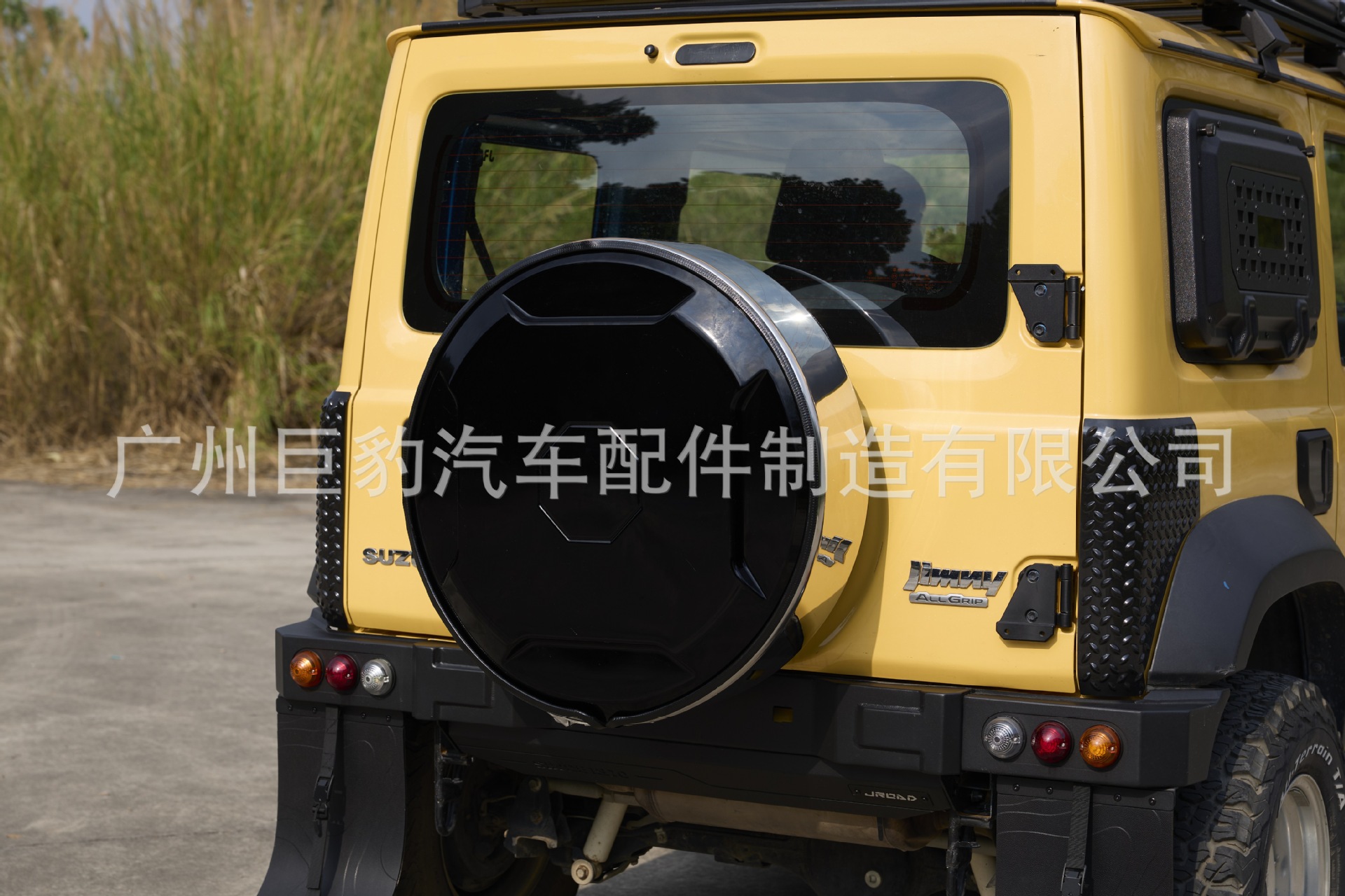 Suitable for the New Jimny Stainless Steel Spare Tire Cover, Upgraded Rear Tire Cover, and Tailgate Tire Protection