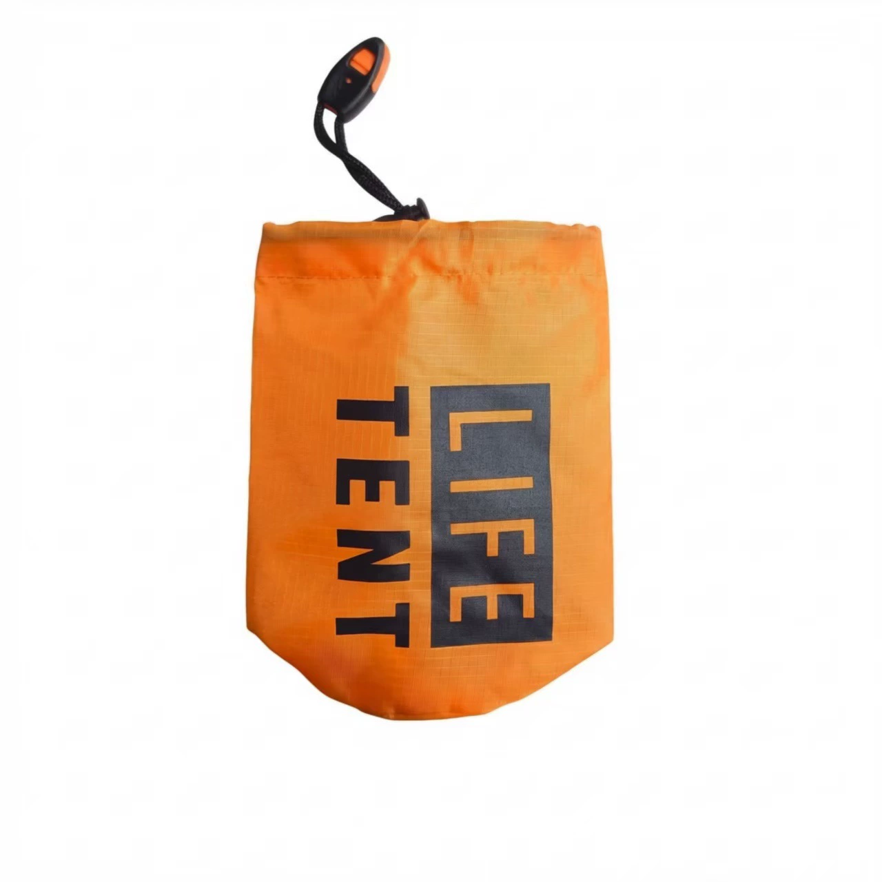 First aid life tent emergency shelter, PET + aluminum reflective, 2.4×1.5×0.9 m, compact pack