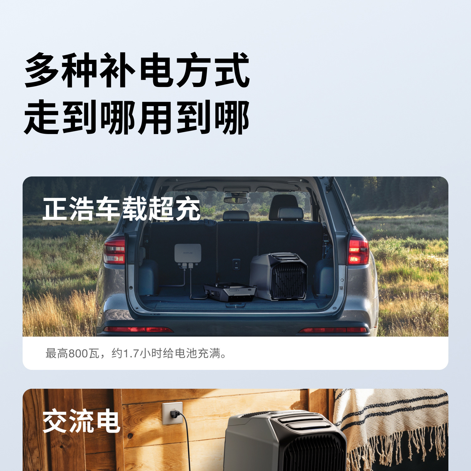 Ef Ecoflow Zhenghao Car Air Conditioner Wave3 Outdoor Mobile Air Conditioning Unit Battery Base Set