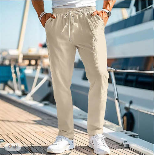 beach solid color comfortable fashionable trousers
