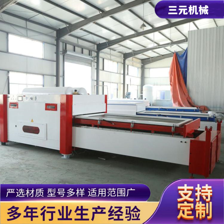 半自动真空覆膜机装饰墙板覆膜吸塑机三罐五阀3米标准工作台