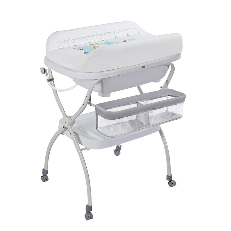 Mesa de enfermería integral multifuncional para lavado y protección de bebés, mesa de pañales para bebés recién nacidos, mesa de toque, cama de baño para bebés image 4