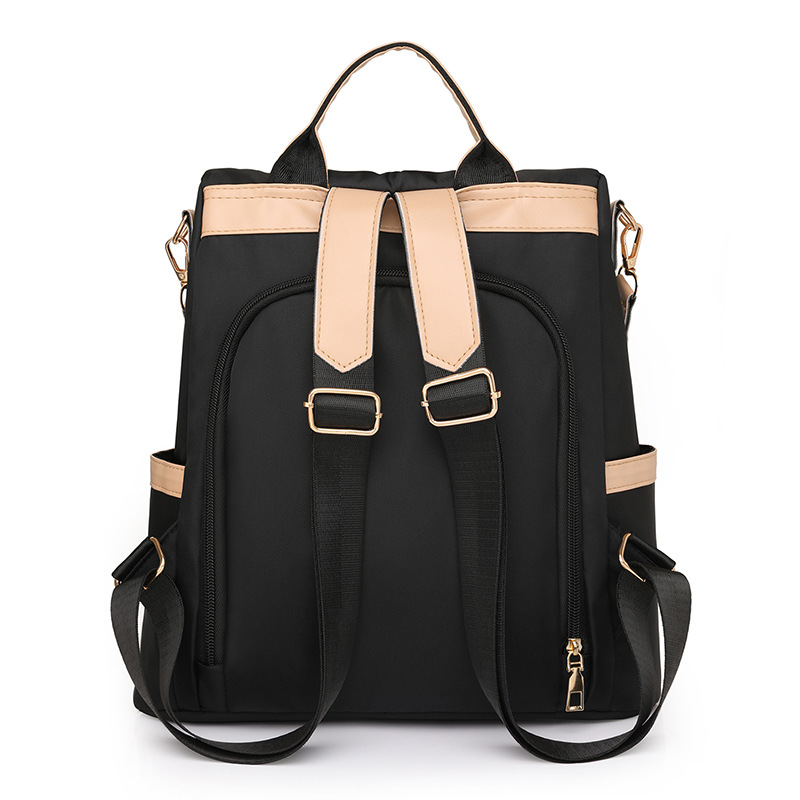 2024 nueva moda moda contraste color damas mochila antirrobo simple y versátil mochila de viaje al aire libre al por mayor