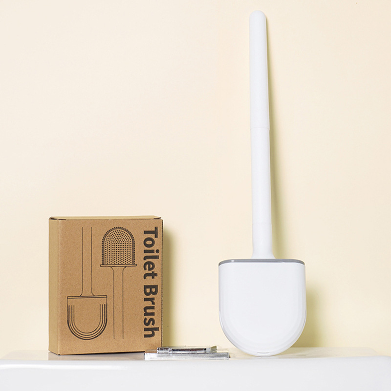 精品簡約家用無死角免打孔硅膠洗廁所刷壁掛式衛生間套裝馬桶刷