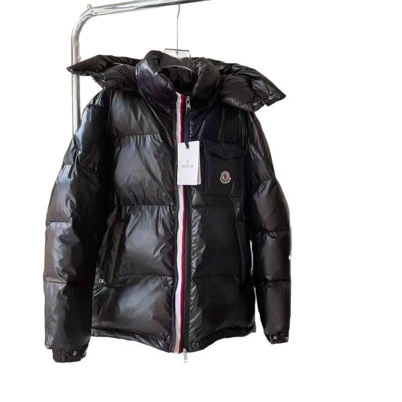 Unisex Glossy down Cotton Jacket with Colorful Stripes, Thickened Large Size Outdoor Extreme Cold Clothing, Extra Thick Version Unisex Glossy down Cotton Jacket with Colorful Stripes, Thickened Large Size Outdoor Extreme Cold Clothing, Extra Thick Version