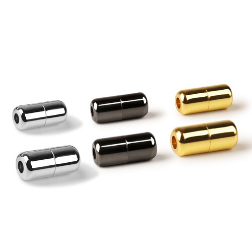 Manufacturer's new multi-color lazy capsule shoelace buckle, large metal capsule buckle-free shoelace head accessories can be ordered