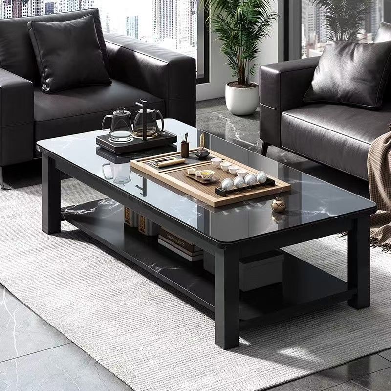 Tempered Glass Coffee Table Living Room Home Small Apartment Balcony Small Table 2025 New Accessible Luxury High-End Tea Table