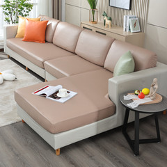 Solid color stretch technology cloth sofa cushion cover anti-slip towel modern simple single double triple chaise