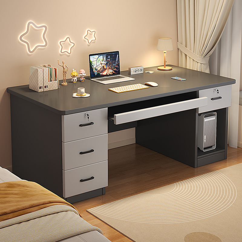 Computer Desk Solid Wood Core Bedroom Home Desk with Drawer Student Study Table Writing Desk Rectangular Office Desk
