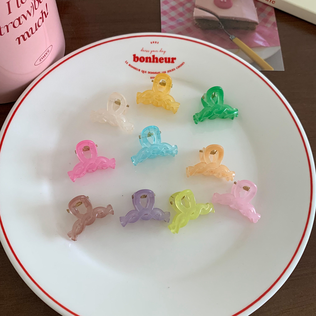 10 unids lindo jalea color agarre pequeño tamaño mini flequillo clip pelo agarre dulce chica horquilla clip lateral accesorios