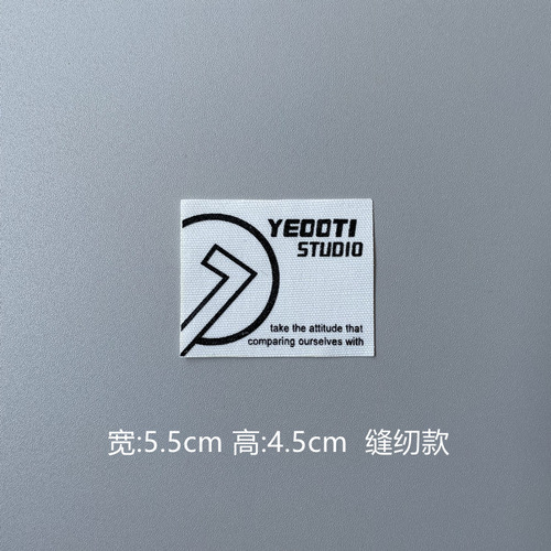 Clip label offset printing label clothing accessories trademark epaulette armband letter series luggage handmade DIY decorative patch stickers