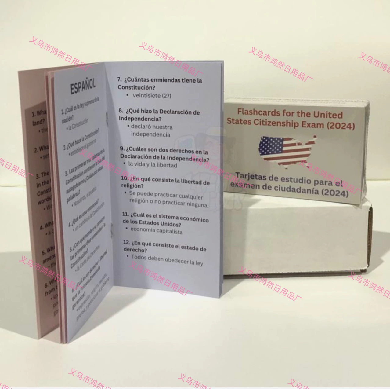 U.S. Civics Test Flash Cards Combo Set U.S. Citizen Test Cards Flash Cards